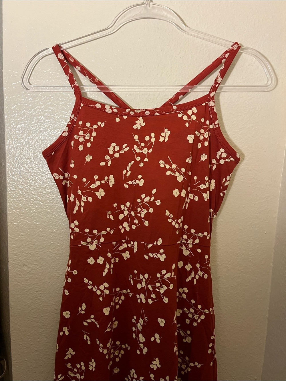 Pact Fit and Flare scattered Sprigs Tandoori Midi Dress - Picture 7 of 11